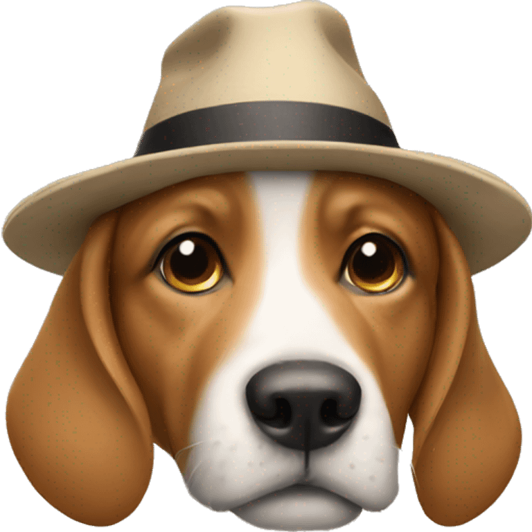 Dog with hat emoji