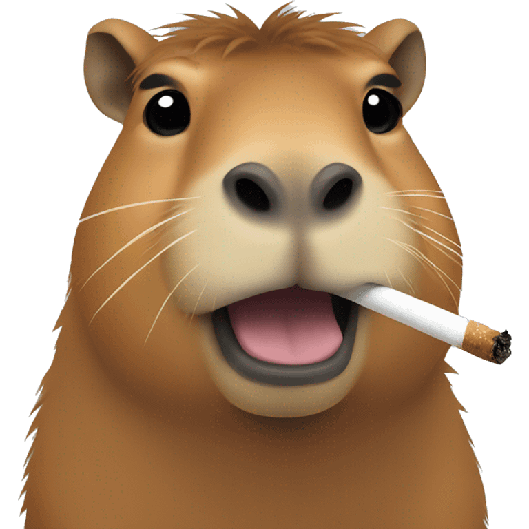 Capybara smoking emoji