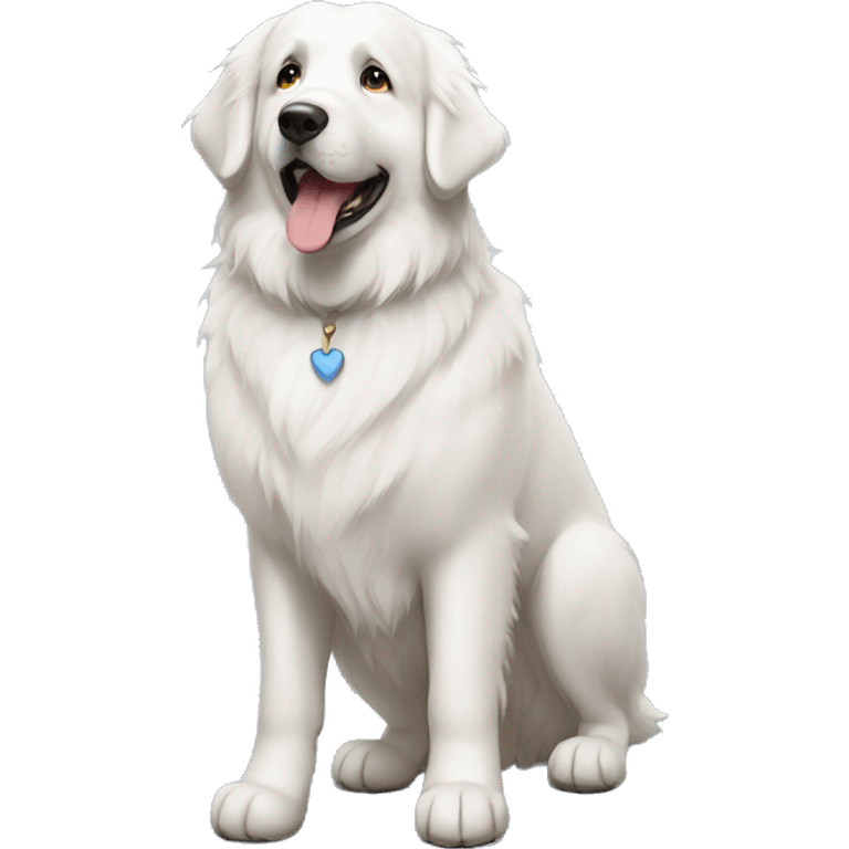 female Great Pyrenees  emoji