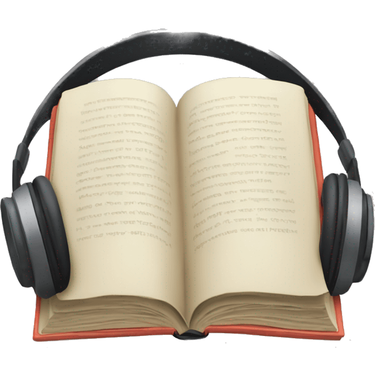 book and headphones emoji