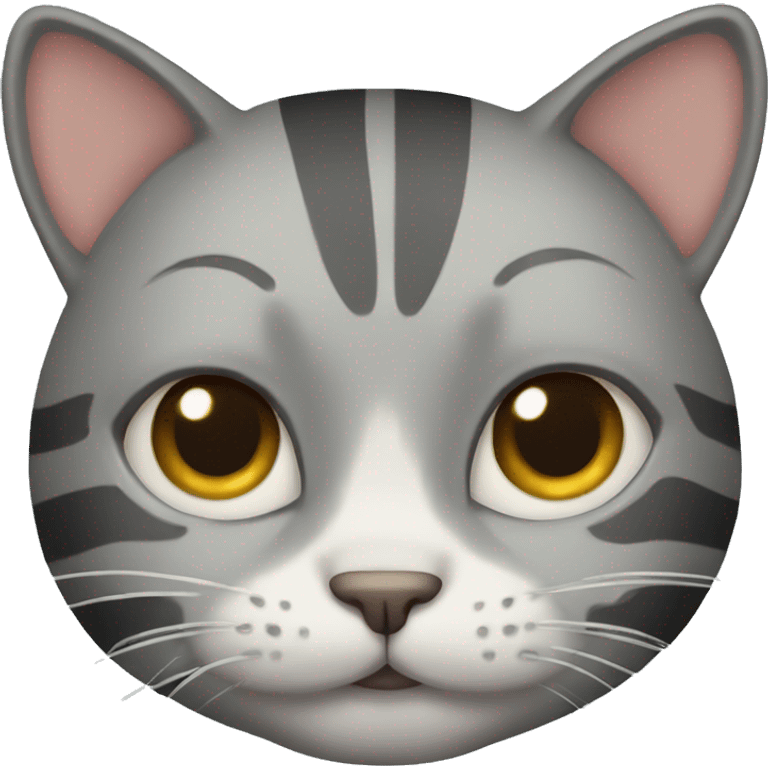 Grey striped cat  emoji