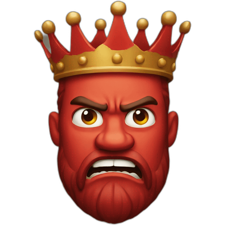 angry red king emoji