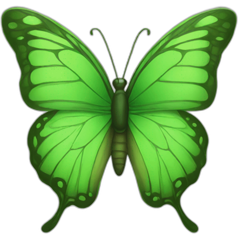 green butterfly emoji