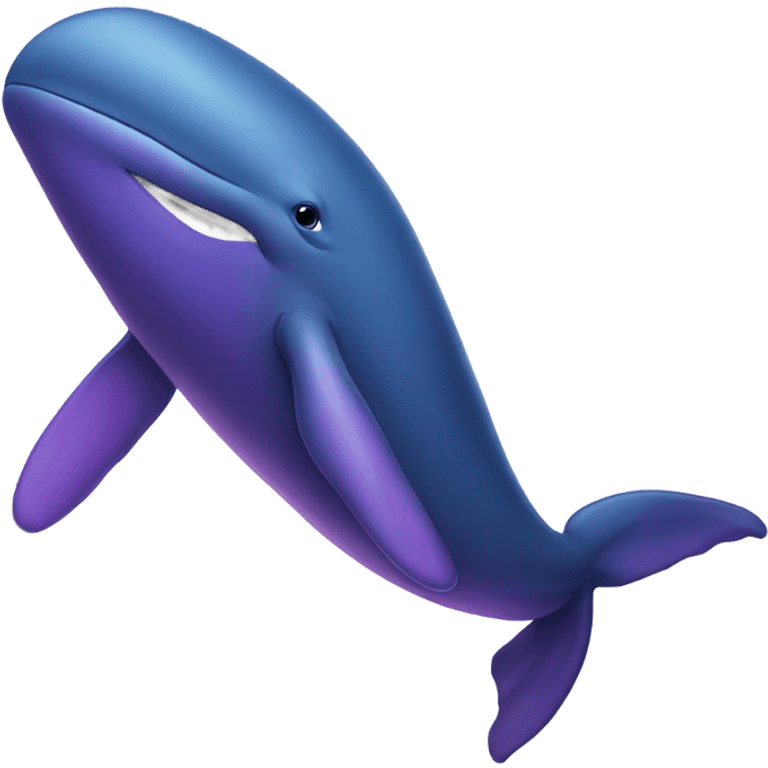 Blue whale purple emoji