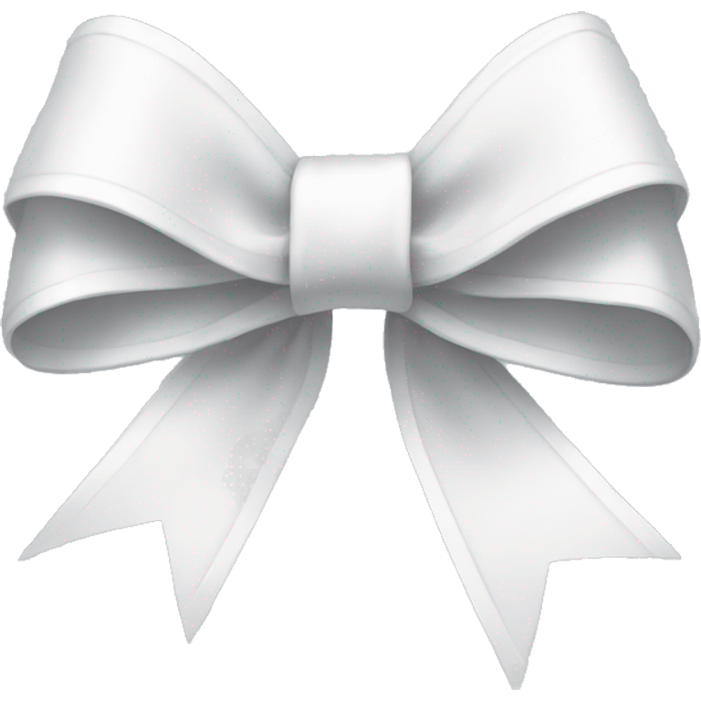 White ribbon bow  emoji