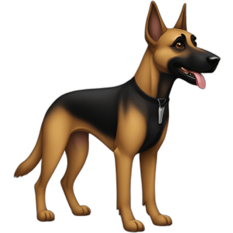 dog-malinois-black-halloween emoji