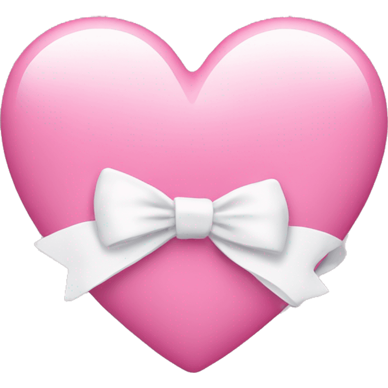 pink heart with white bow emoji