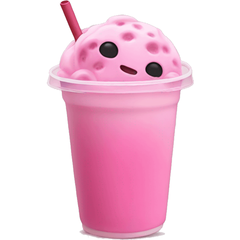 Pink Boba emoji