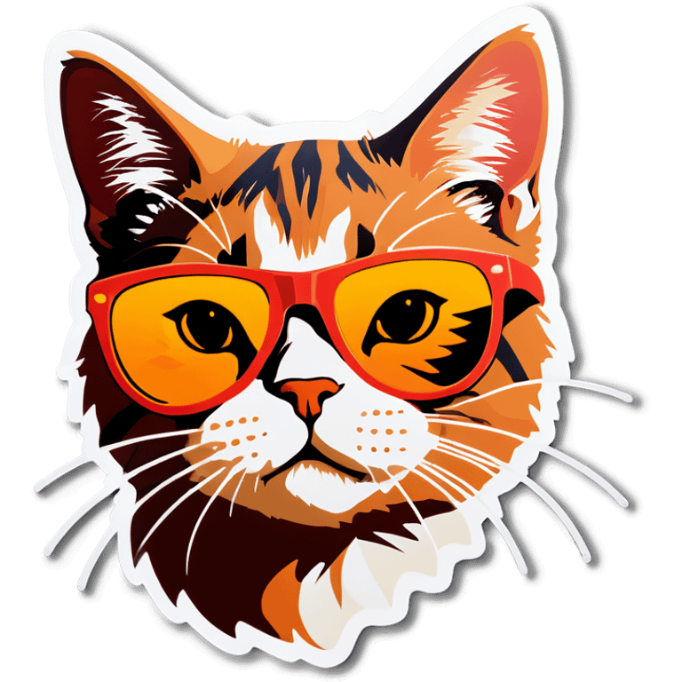 Cat with sunglasses  emoji