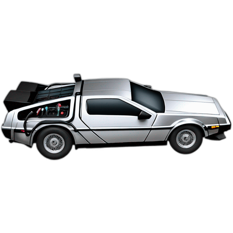 DeLorean DMC-12 baby fly emoji