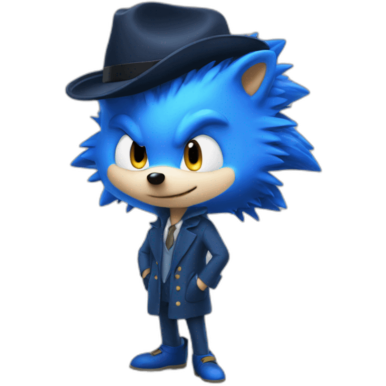 detective blue hedgehog emoji