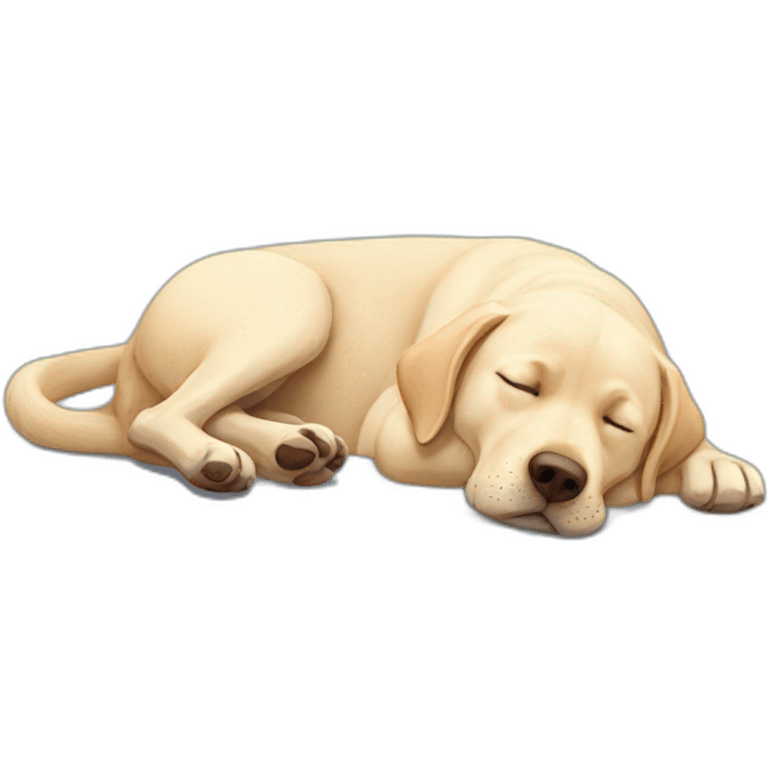 Labrador sleeping emoji