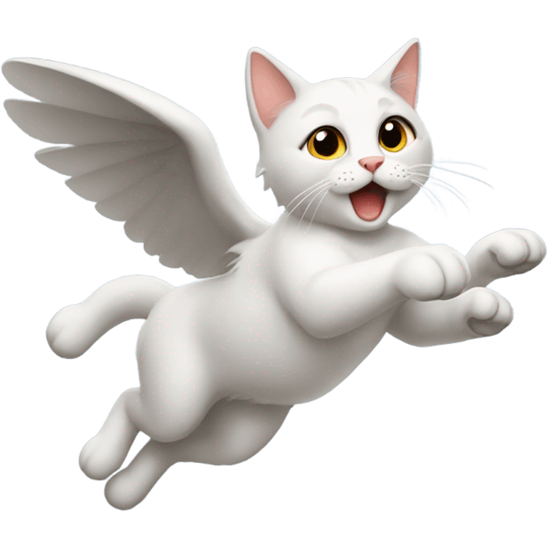 Flying cat emoji