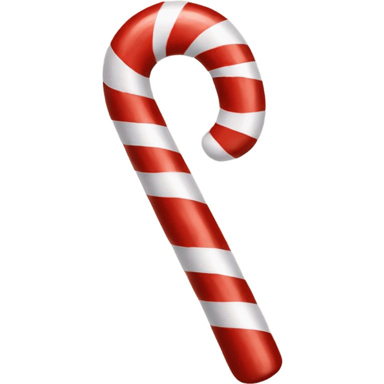 Anthropomorphic candy cane emoji