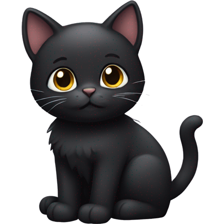 Cute black cat emoji