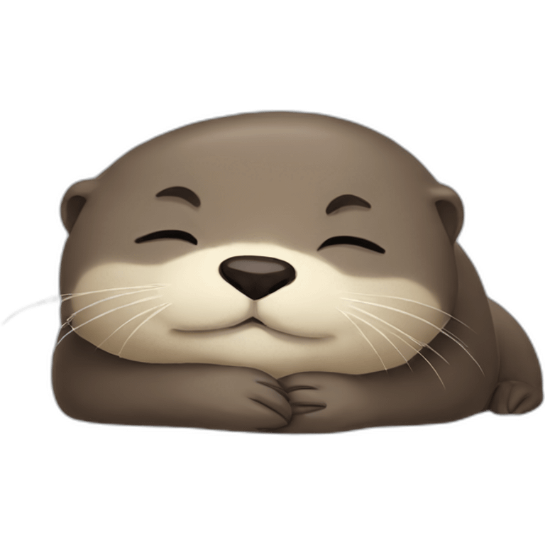 Otter sleeping face emoji