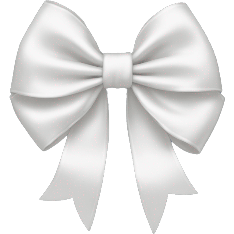 white satin bow emoji