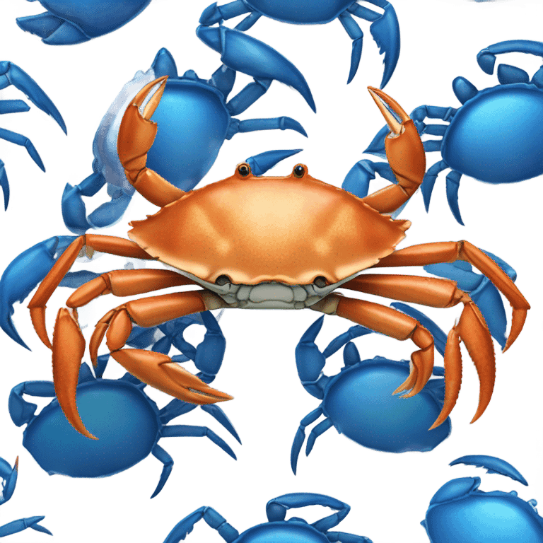 Blue crab emoji