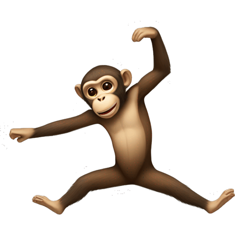 Monkey doing a cartwheel emoji