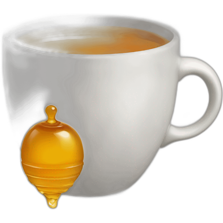 Tea with honey emoji