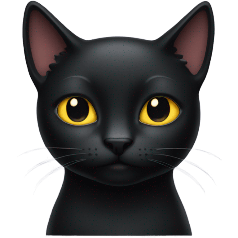 black cat judging you emoji