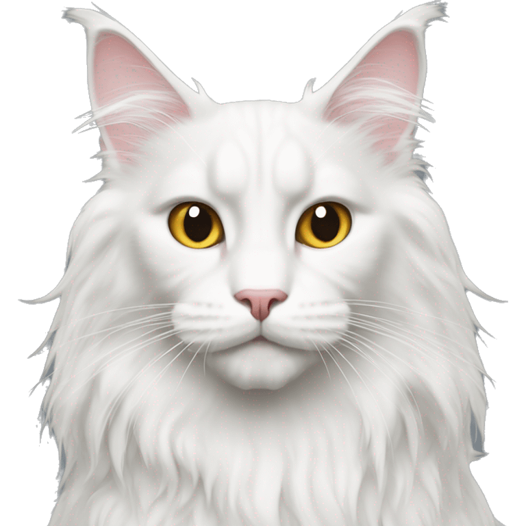 White Maine Coon emoji