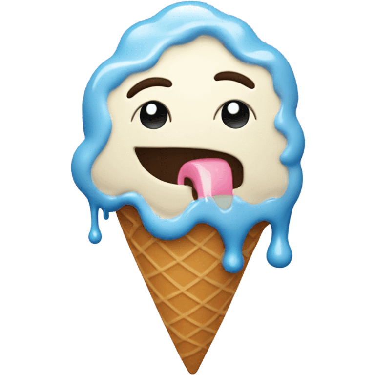 Me eating ice cream emoji