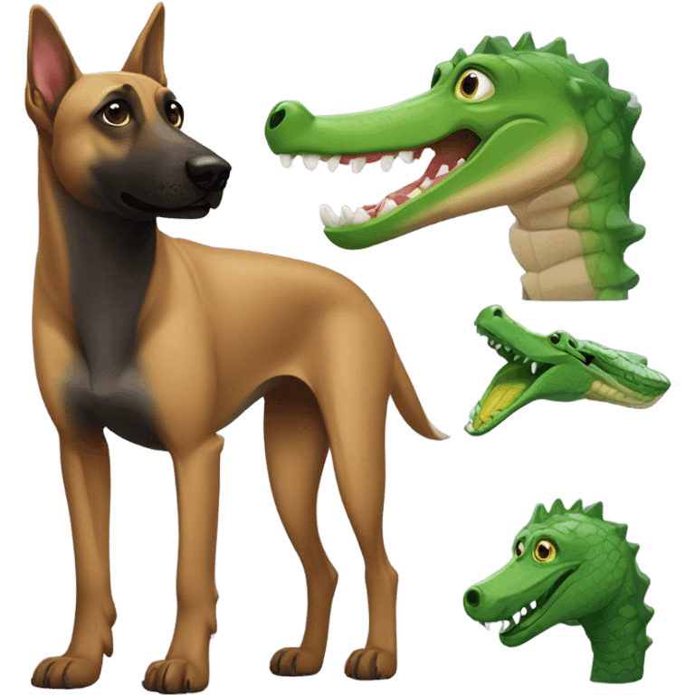 a malinois crocodile emoji