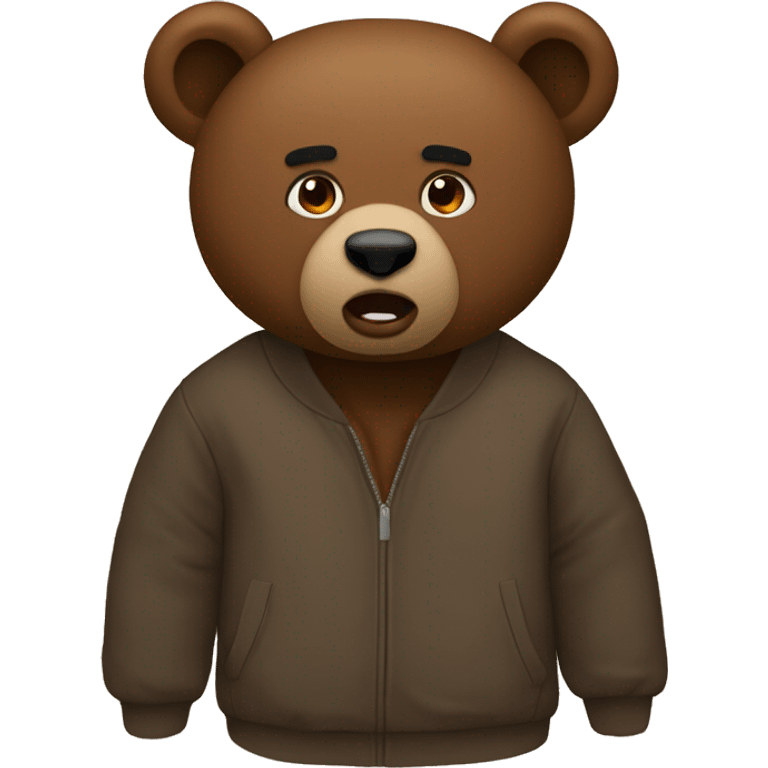 kanye west as a bear emoji