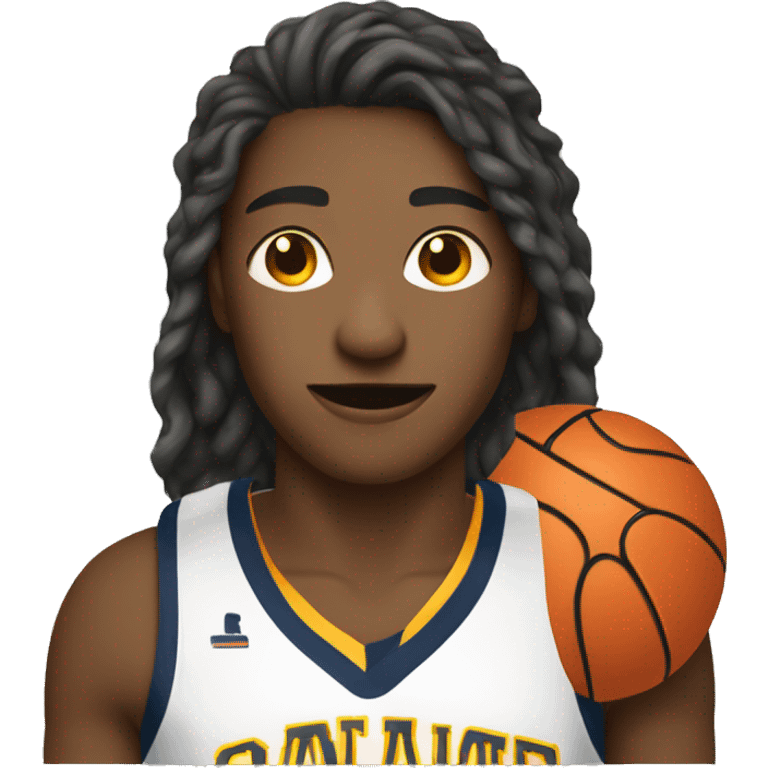 college student play basketball emoji