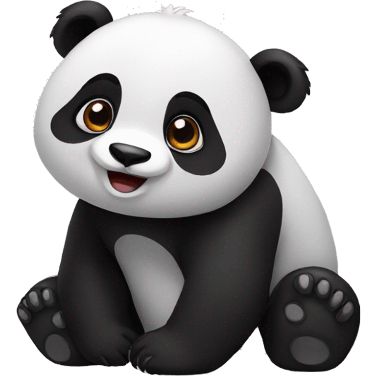 Panda ask something  emoji