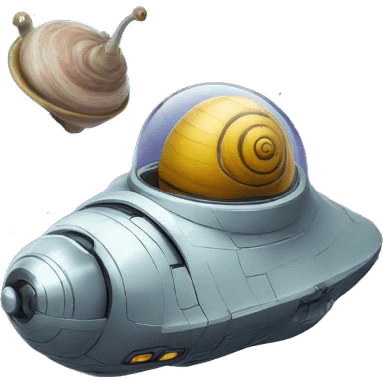 hover snails in space ship emoji