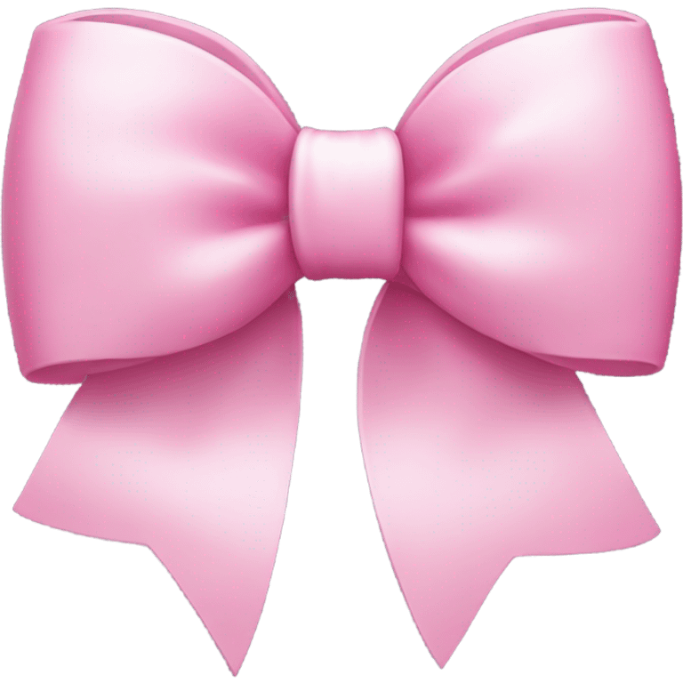 pink bow with a white bow ontop of the right side emoji