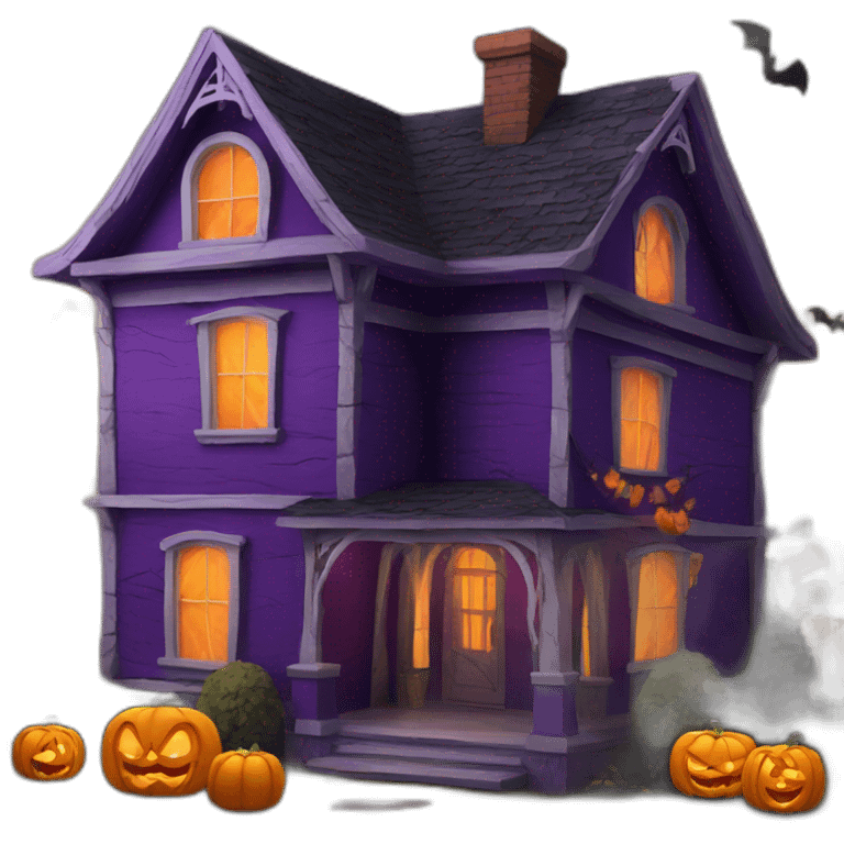 Halloween house  emoji