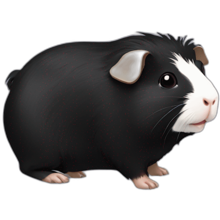 Black guinea pig emoji