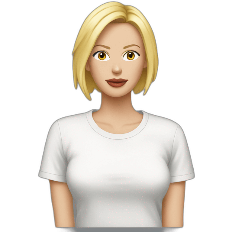 charlize theron wearing t-shirt emoji