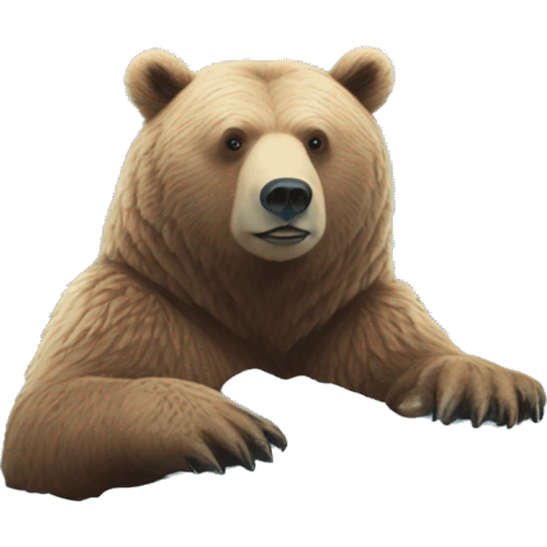 bears on an ice floe emoji