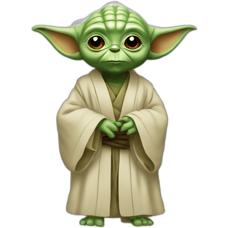 Yoda en peignoir emoji