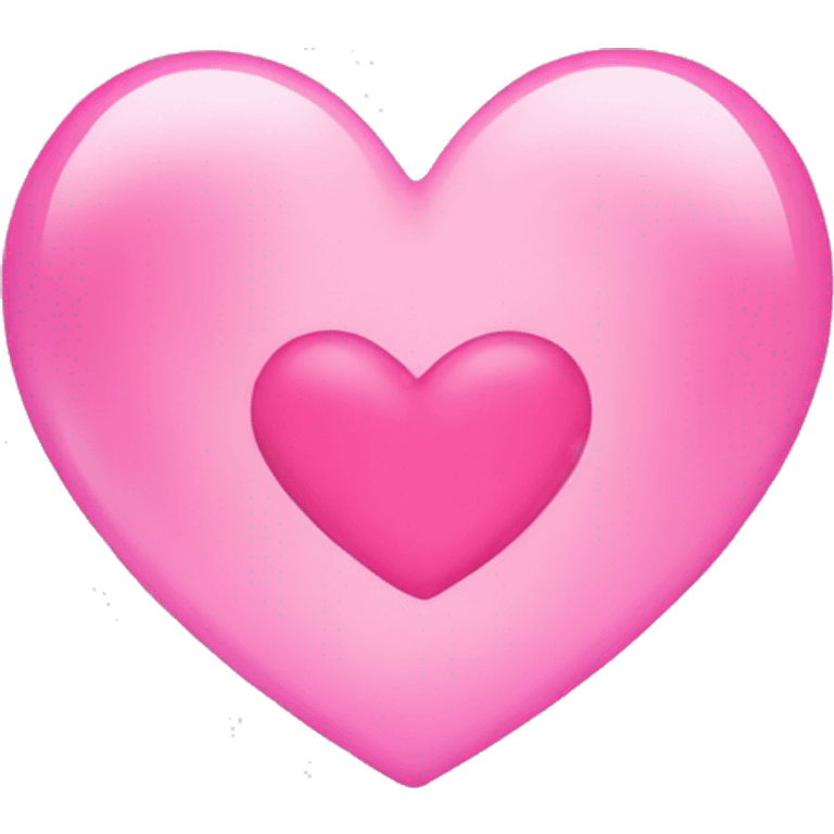 Pink bubble Heart  emoji