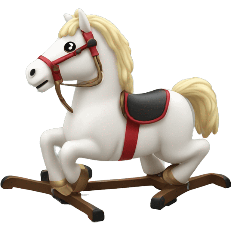 christmas rocking horse toy emoji