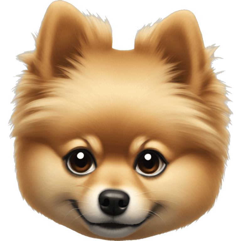 Pomeranian Spitz blak emoji