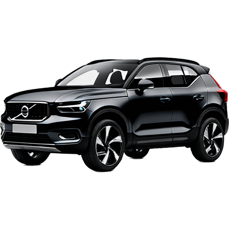 Black Volvo xc40 2024 emoji