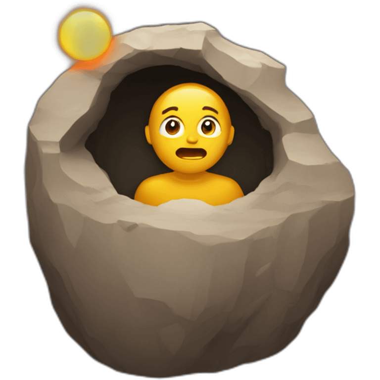 The cave in which the reaction icon is react.js emoji