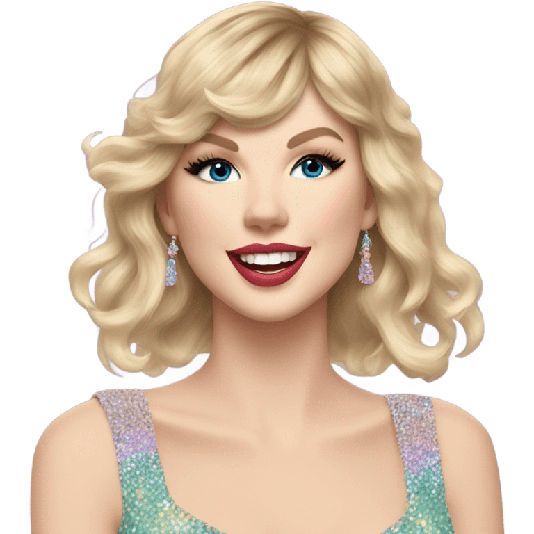 Taylor Swift during Lover Era at the Eras Tour emoji