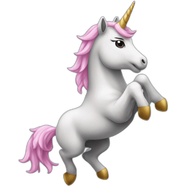 Pluie sur licorne emoji