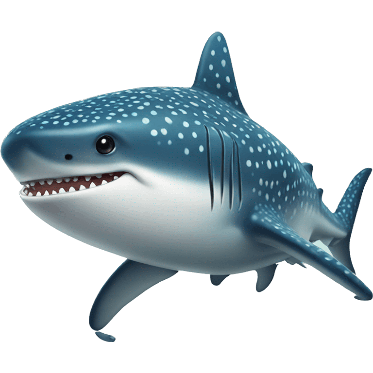 Whale shark happy emoji