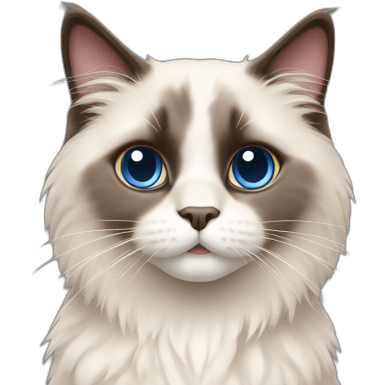 cute ragdoll cat emoji