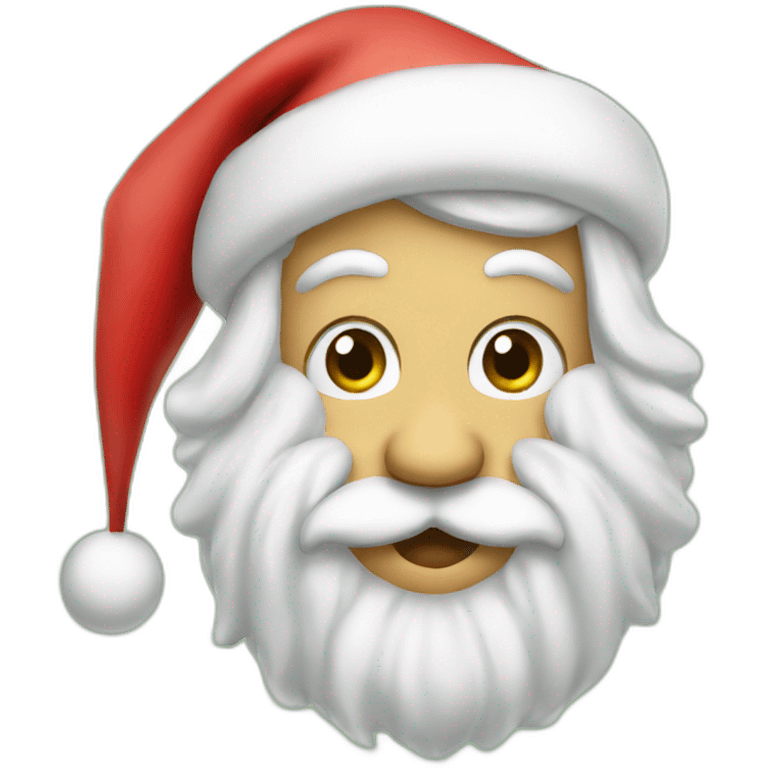 Santa eat elf emoji