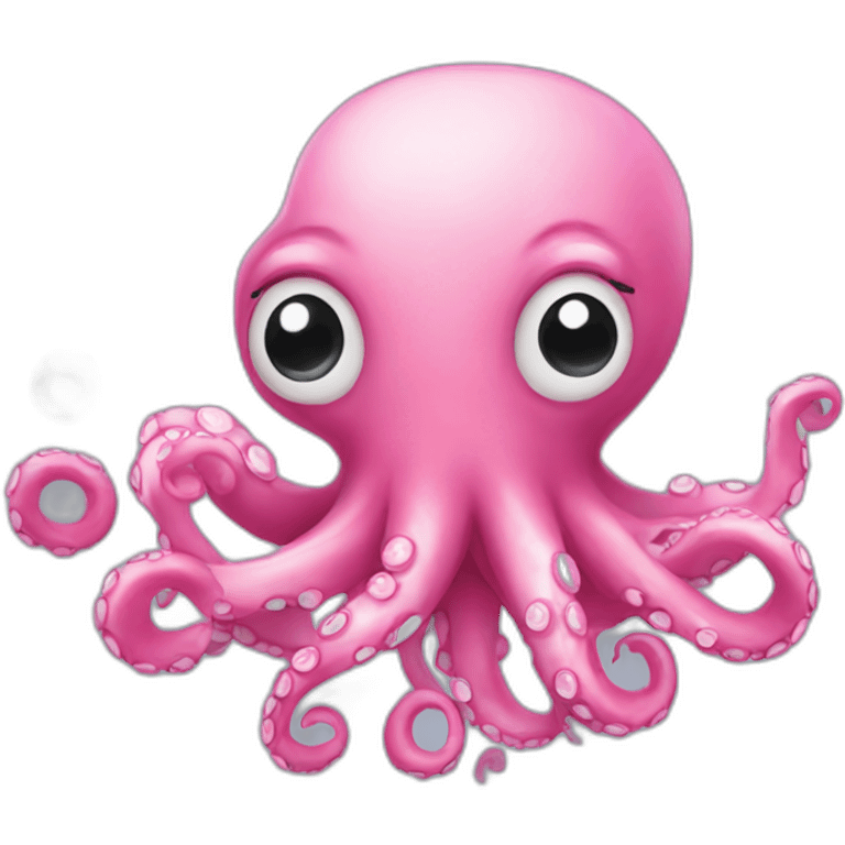 cute pink octopus emoji