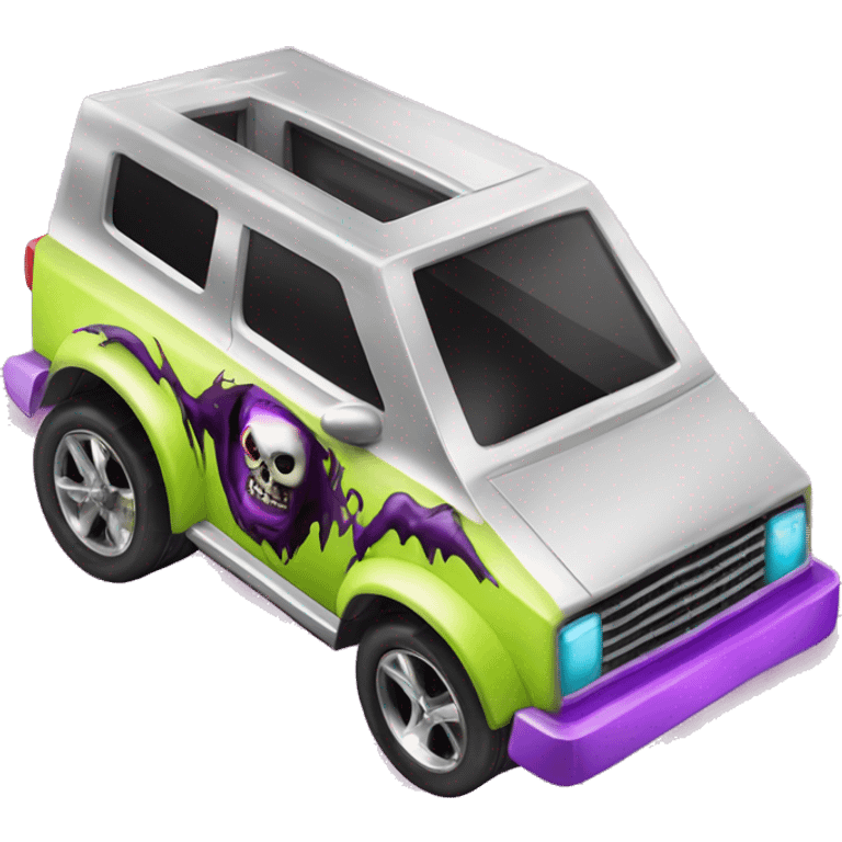 Hot wheels monster high Ghoul Mobile car emoji